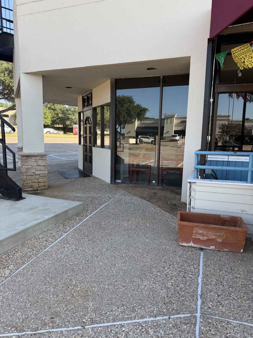 Cafe Acapulco front entrance and patio seating
